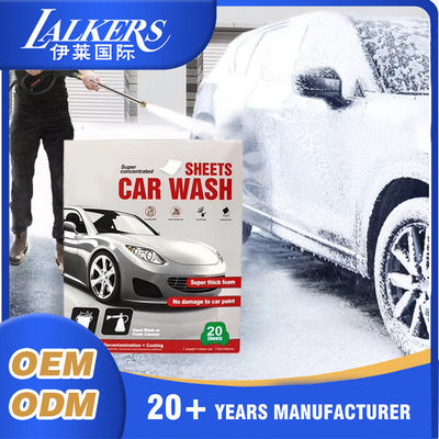 Хорошая цена Биоразлагаемые полоски для стирки автомобилей Растворимые листы моющих средств для чистки автомобилей онлайн