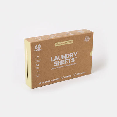 Глубокая чистка стирального средства листы биоразлагаемые экологически чистые Удалять пятна глубоко 2,8-3 г / лист