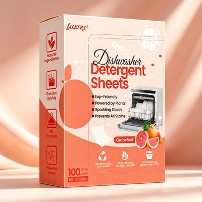 Хорошая цена Экологичные биоразлагаемые гипоаллергенные листы для мытья посуды оптом, листы для посудомоечной машины на заказ онлайн
