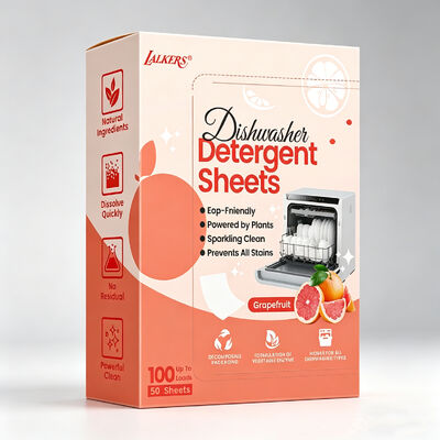 Custom Eco Friendly Food Safe Hypoallergenic Dish Washing Sheets for Dishwasher Cleaning